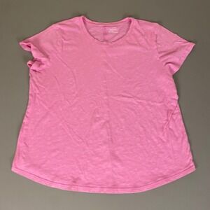 Tek‎ Gear Drytek Dolly Pink T-Shirt Women's XXL Short Sleeve Casual Top